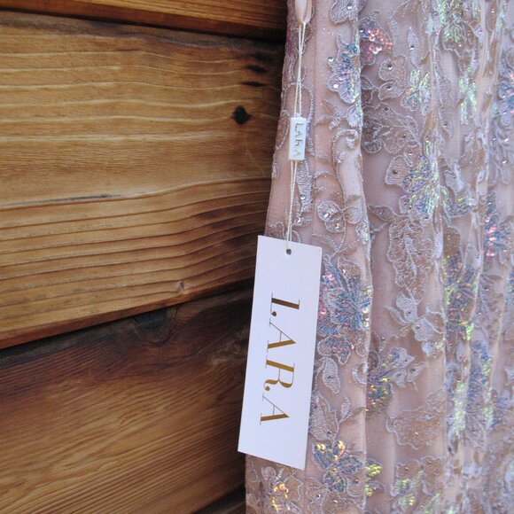 LARA OFF SHOULDER MERMAID BEADED GOWN - Picture 11 of 12